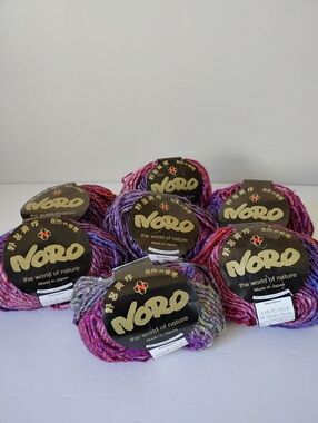 Noro Silk Garden Chunky 7 Skiens Balls Purple Pink Blue Green Mix